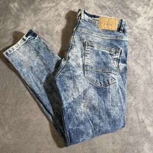 Jeanius Akademiks Slim Straight Jeans Men's 36x30 Denim stretch